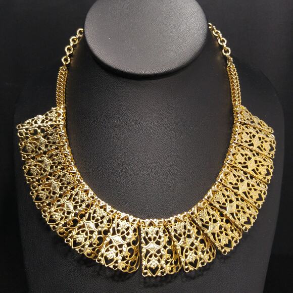 Sarah Coventry Necklace, "Chantilly Lace", Egyptian Revival, 1960s - Picture 6 of 10